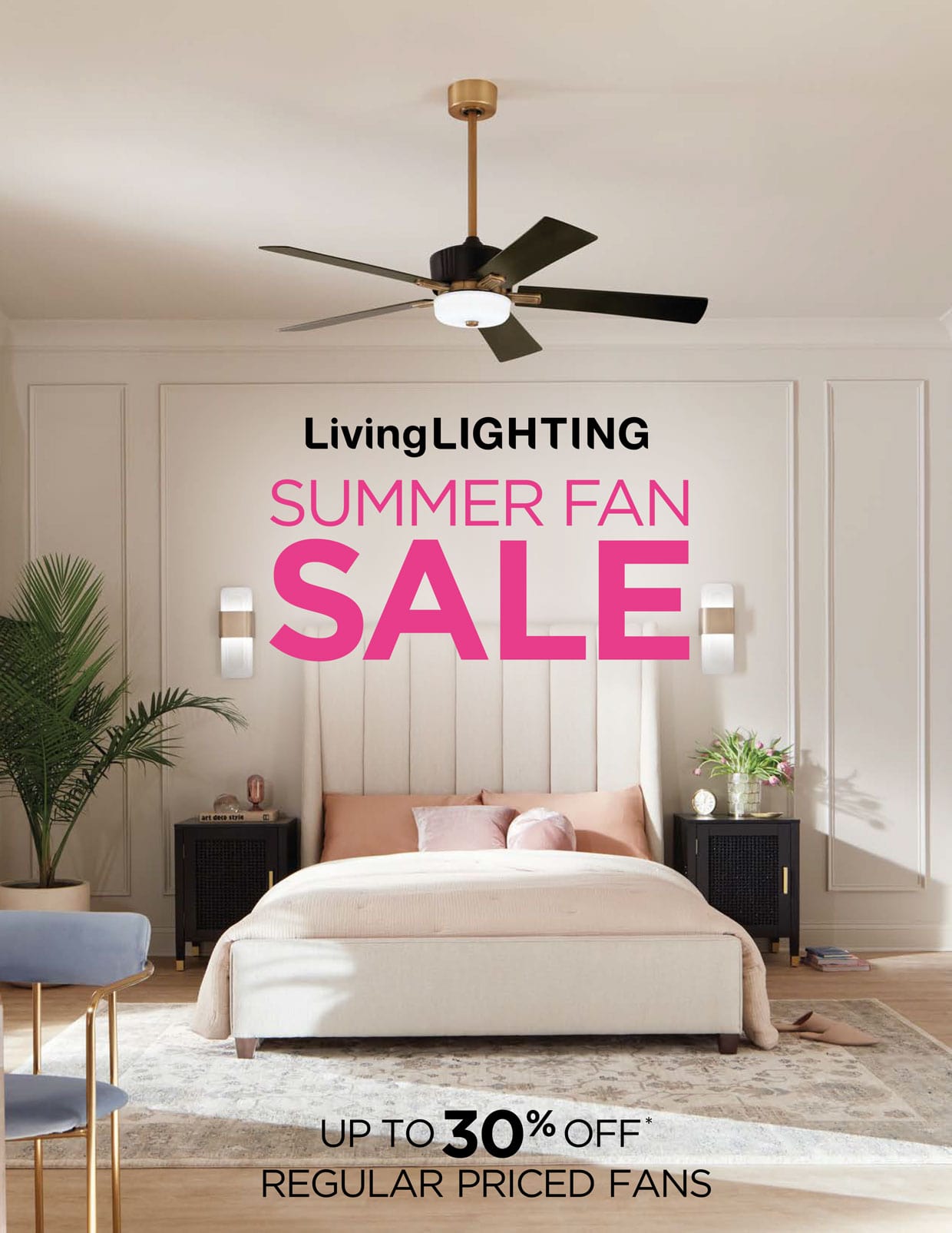 Livinglighting Summer Fan Sale - Up to 30% off regular priced fans