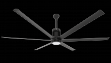 Big Ass Fans MK-I61-081806A728I12S2 - Ceiling Fan Kit, i6, 96", 100-277V/1PH, WiFi/BLE, Indoor, 0.05HP, 125W, Universal Mount