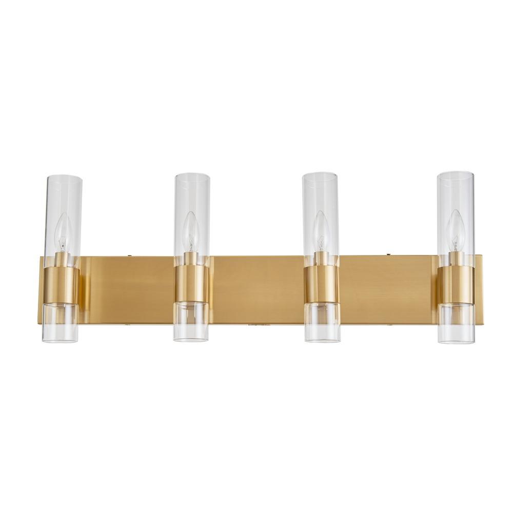 Avista Core 30" 4-Light Vanity Wall Light Aged Brass