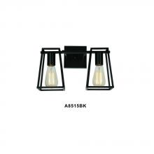 Avista Lighting Inc A8515BK - Avista Dalton Vanity Wall Light 2-Light