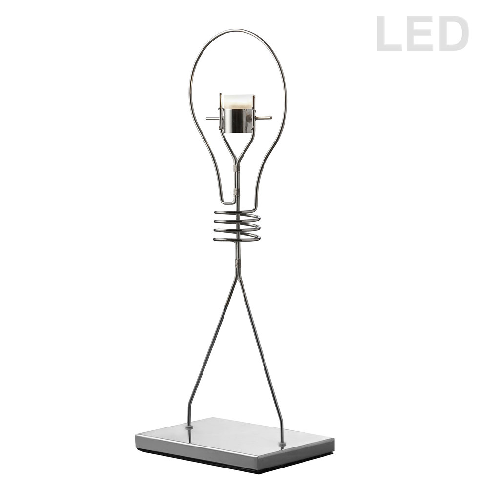 3W LED Table Lamp, Polished Chrome