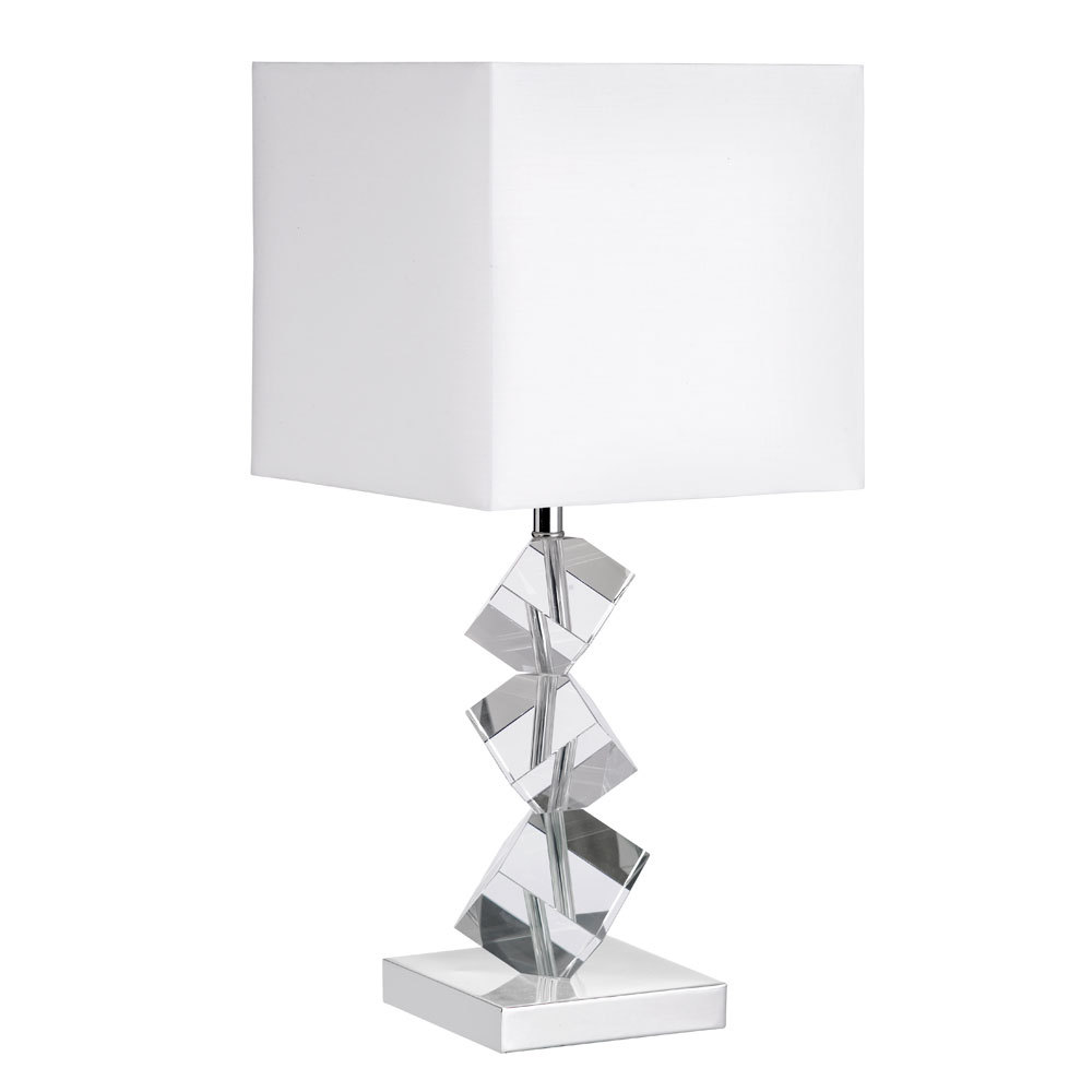 Table Lamp w/ Crystal Cubes