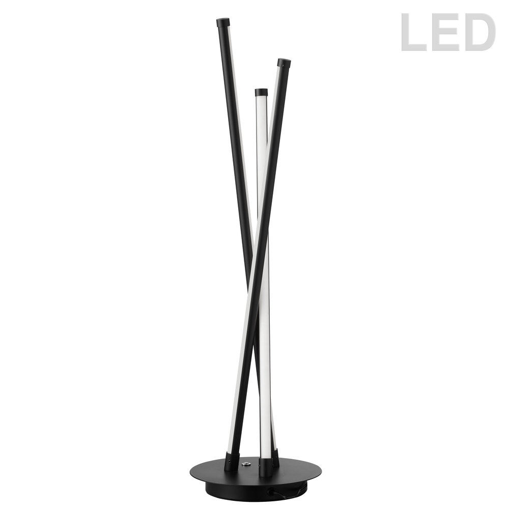 13W Table Lamp, Black Finish