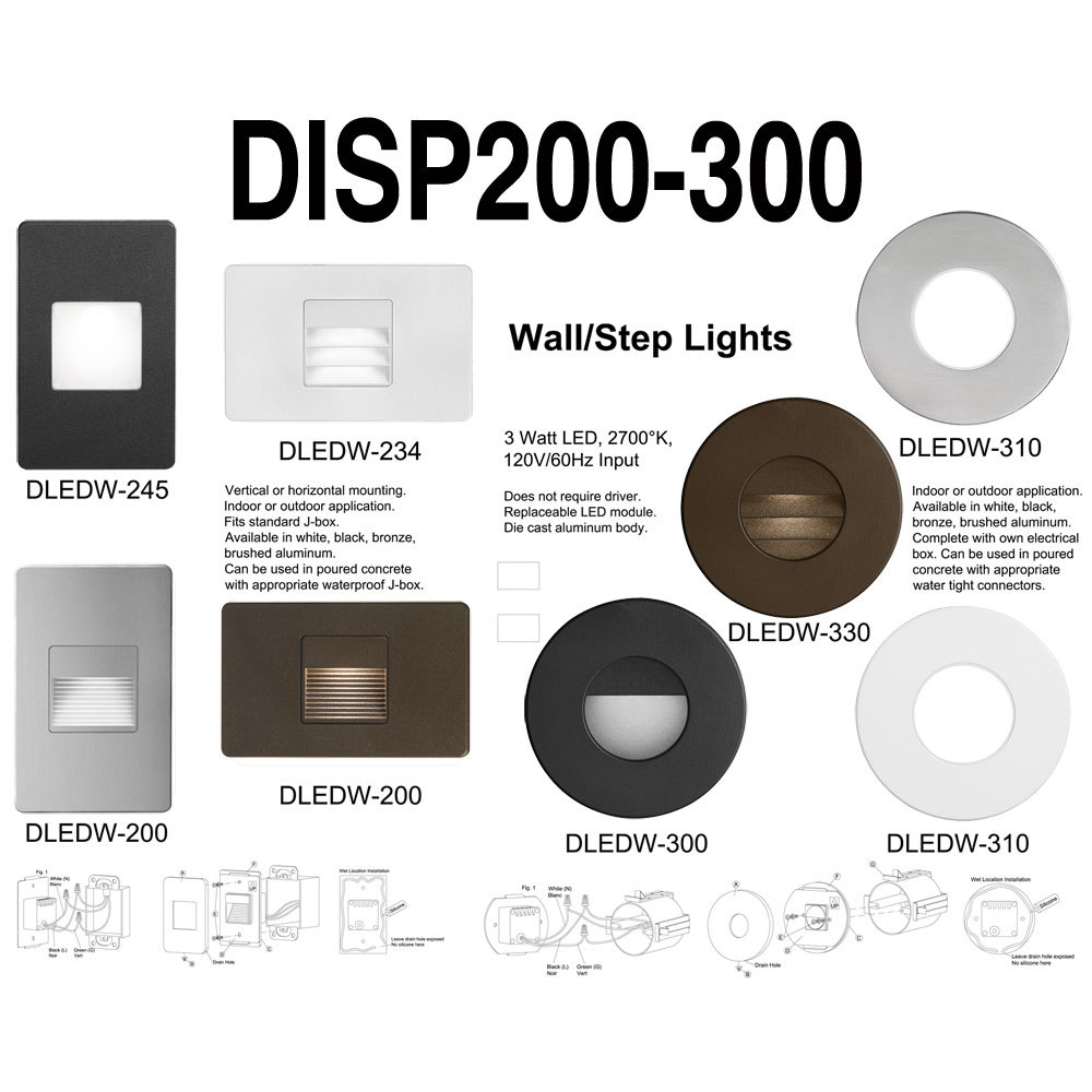 Display-DLEDW200/300 Series with Lights