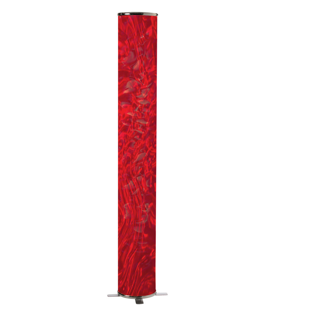 Decorative Floor Lamp with Red Ice Shd