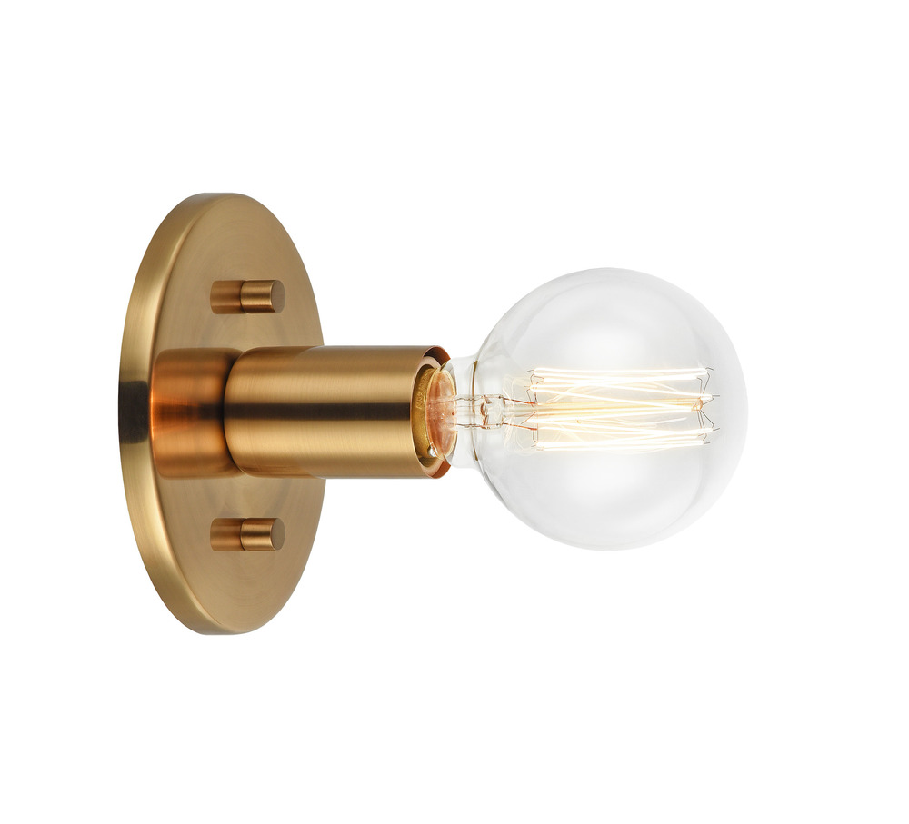 Kasa Aged Gold Brass Wall Sconce/Ceiling Mount