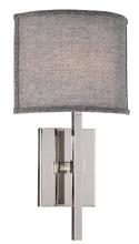 Matteo Lighting W42501GY - Nolan Wall Sconce Chrome Wall Sconce