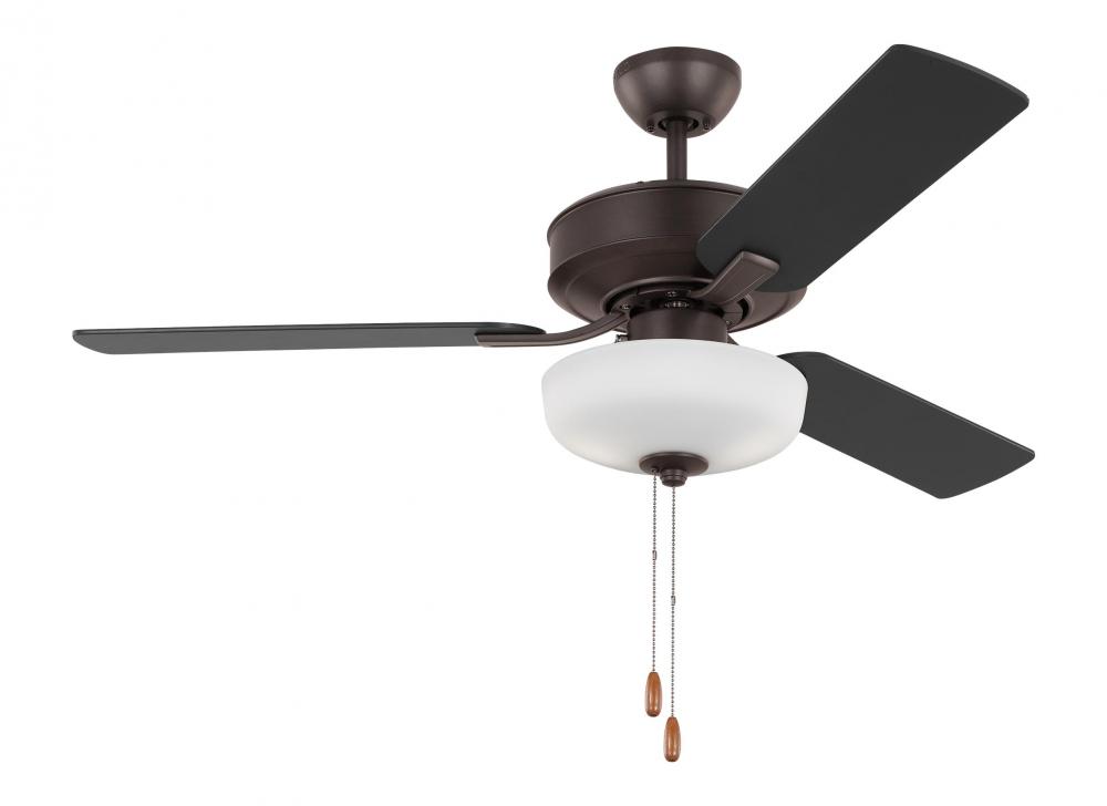 Linden 48'' traditional dimmable LED indoor bronze ceiling fan with light kit and reversible