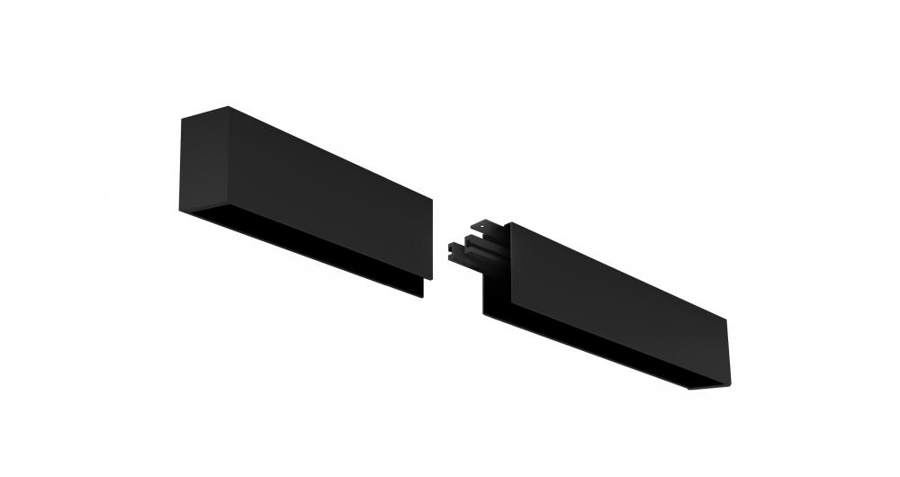 4' LED Linear Surface Mount Extension Kit, 2" Wide, 3000K, Black