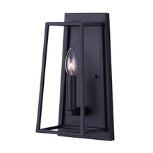 Canarm IWL763A01BK - WEXFORD, MBK Color, 1 Lt Wall Fixture, 60W Type C, 6.5" W x 13" H x 5.5" D, Easy Connect