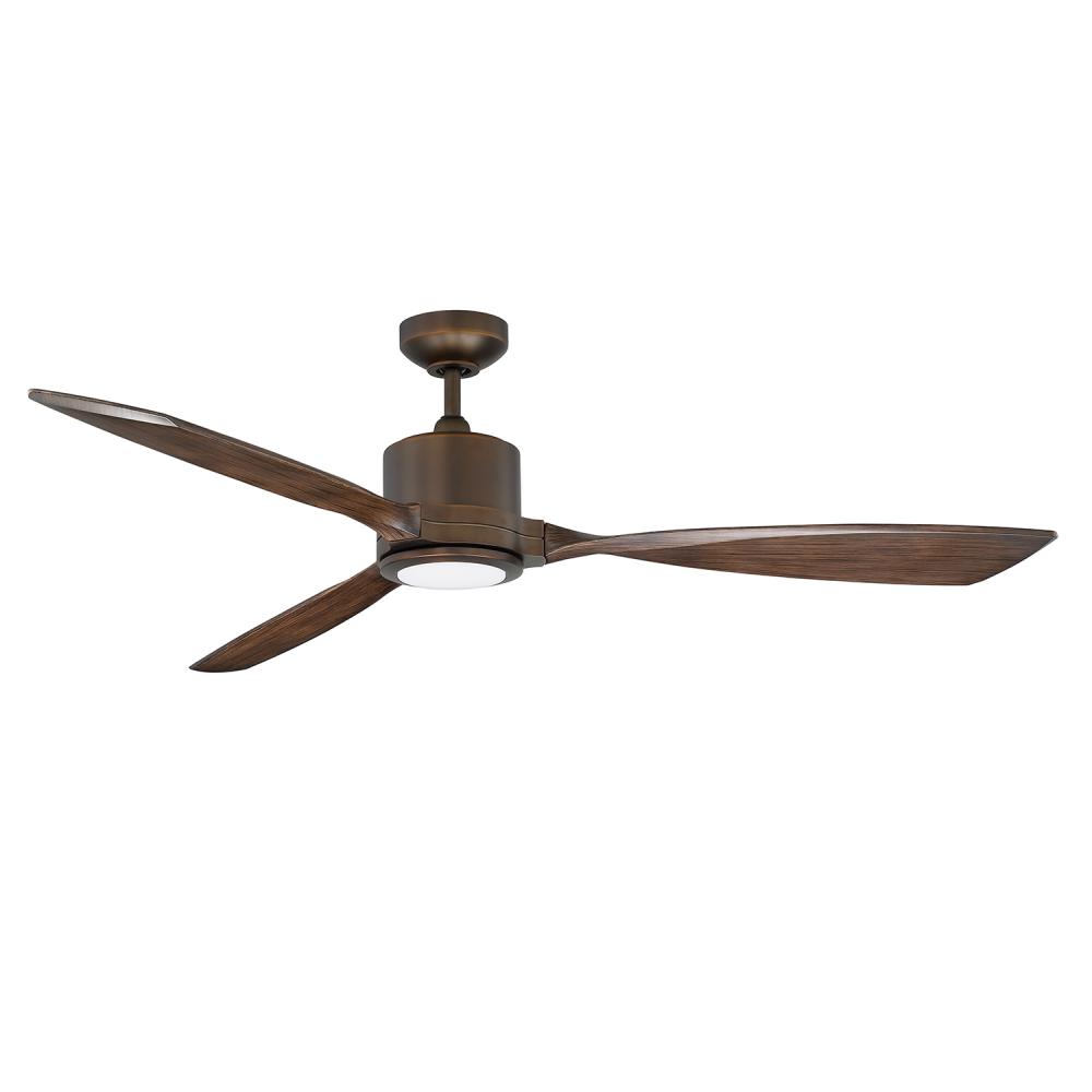 ALTAIR 60 in. LED Architectural Bronze & Dark Maple Ceiling Fan with DC motor