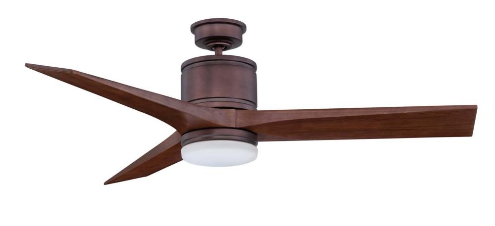 WOODSTOCK 52 in. Oil Brushed Bronze Ceiling Fan with Carved Wood blades