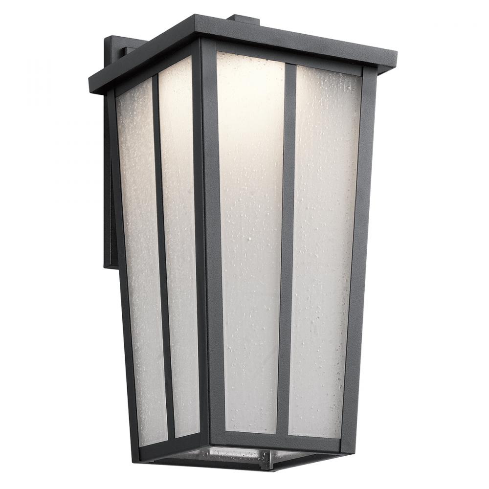 Amber Valley 15" LED Wall Light Textured Black