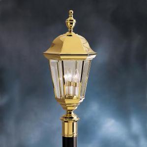 Grove Mill™ 1 Light Post Light Polished Brass