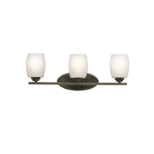 Kichler 5098OZS - Eileen 24" 3 Light Vanity Light with Satin Etched Cased Opal Glass in Olde Bronze®