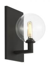 Visual Comfort & Co. Modern Collection 700WSGMBSCB-LED927 - The Gambit Dry Rated 9-inch Single Damp Rated 1-Light Dimmable Wall Sconce in Nightshade Black