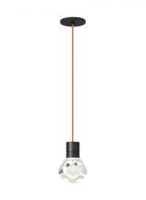 Visual Comfort & Co. Modern Collection 700TDKIRAP1OB-LEDWD - Modern Kira dimmable LED Ceiling Pendant Light in a Black finish