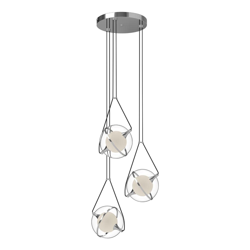 Aries 18-in Chrome LED Chandeliers