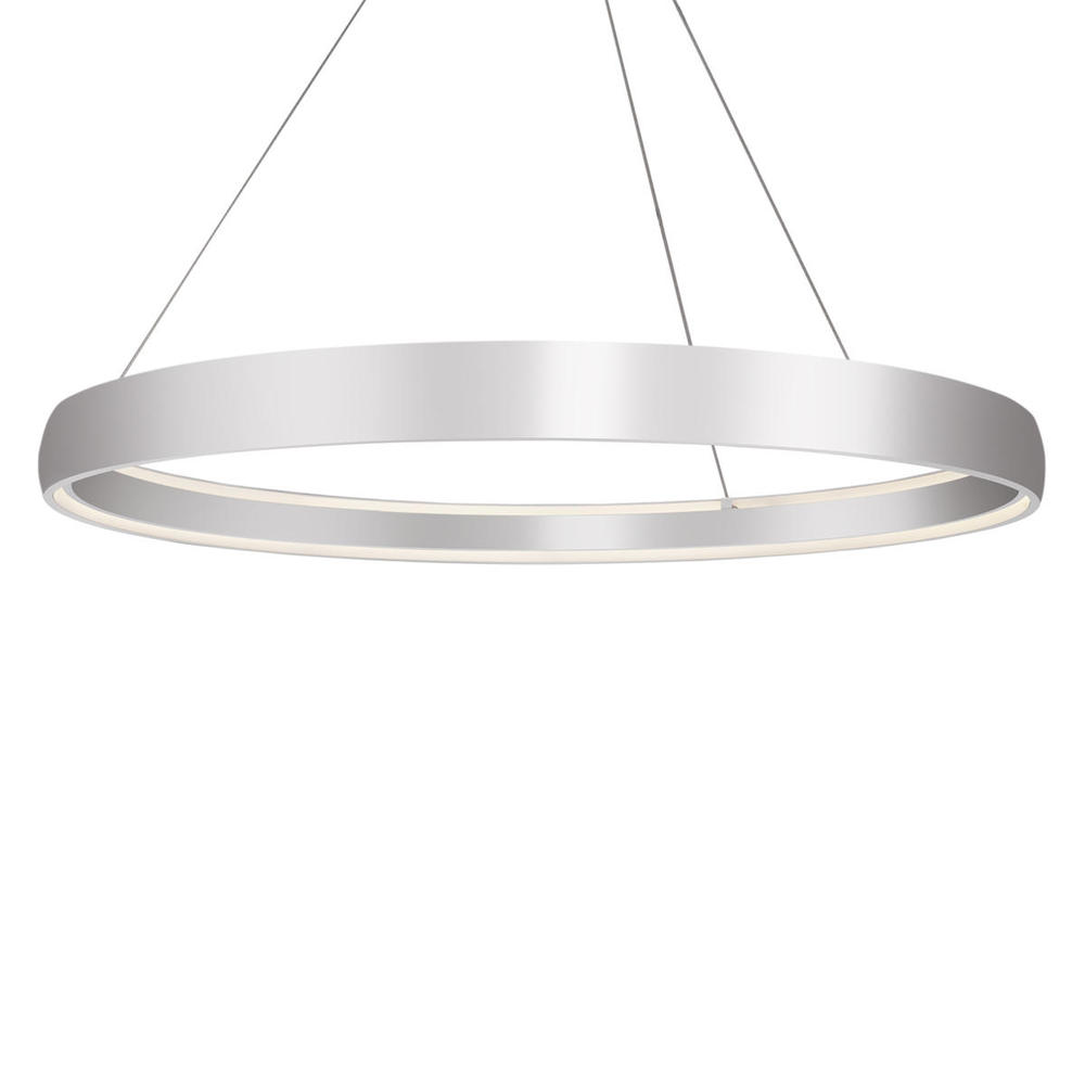 Halo 72-in Brushed Silver LED Pendant