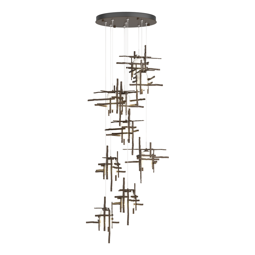 Tura 9-Light Frosted Glass Pendant
