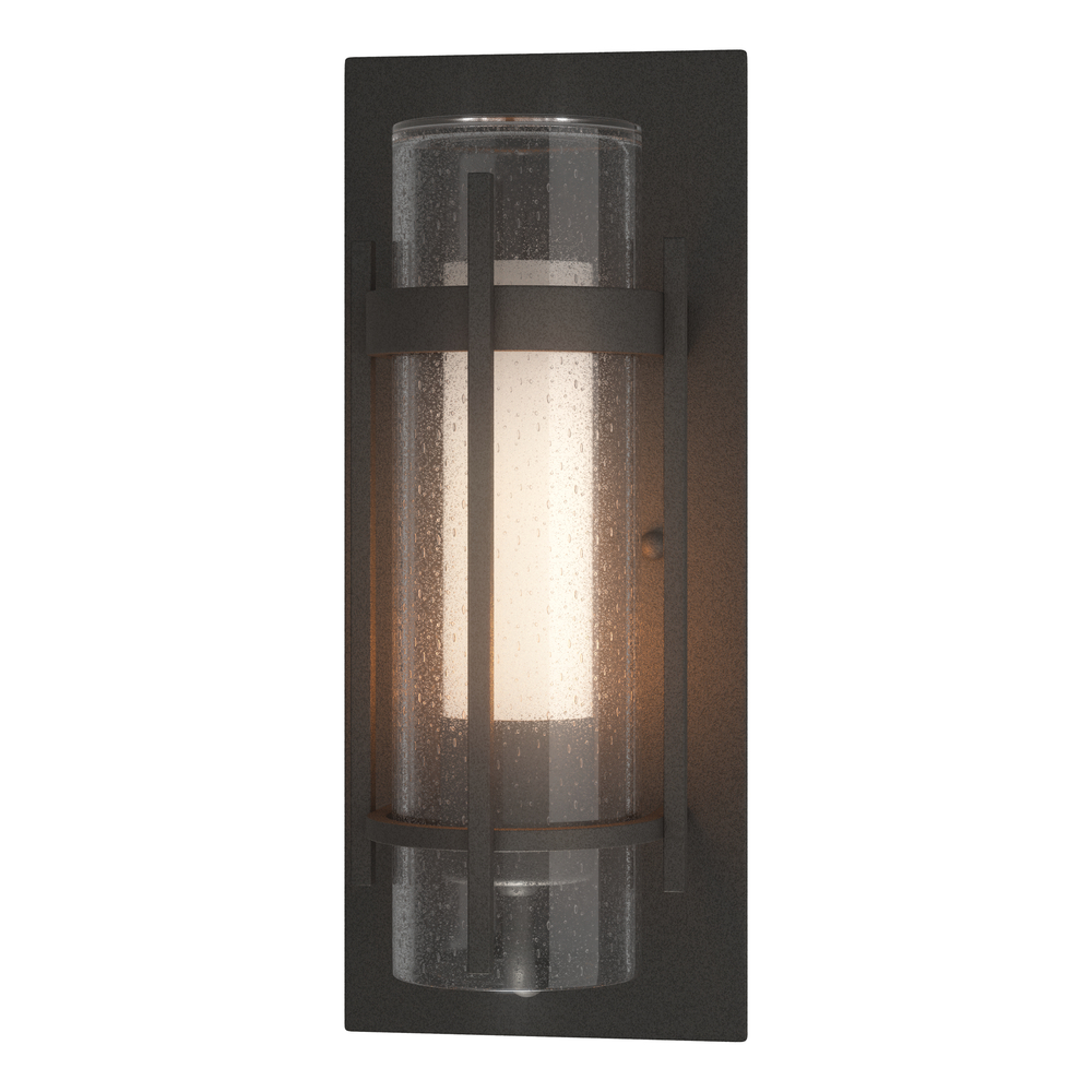 Torch  Seeded Glass Outdoor Sconce