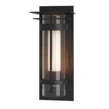 Hubbardton Forge - Canada 305999-SKT-80-ZS0664 - Torch  Seeded Glass XL Outdoor Sconce with Top Plate