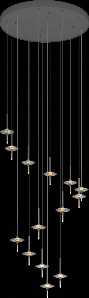 Light-Year Spiral Chandelier