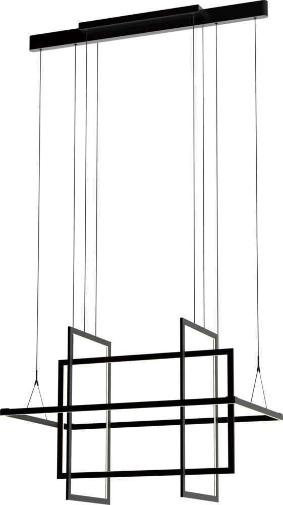 Geometry Multi-Tier Chandelier