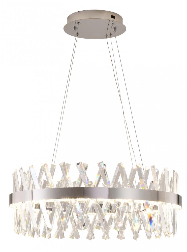 Metal and Crystal LED Chandelier