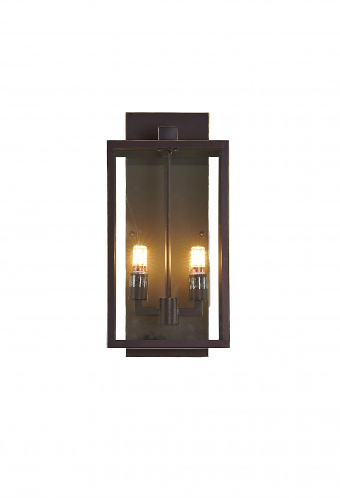Bronzed Black Outdoor Wall Sconce