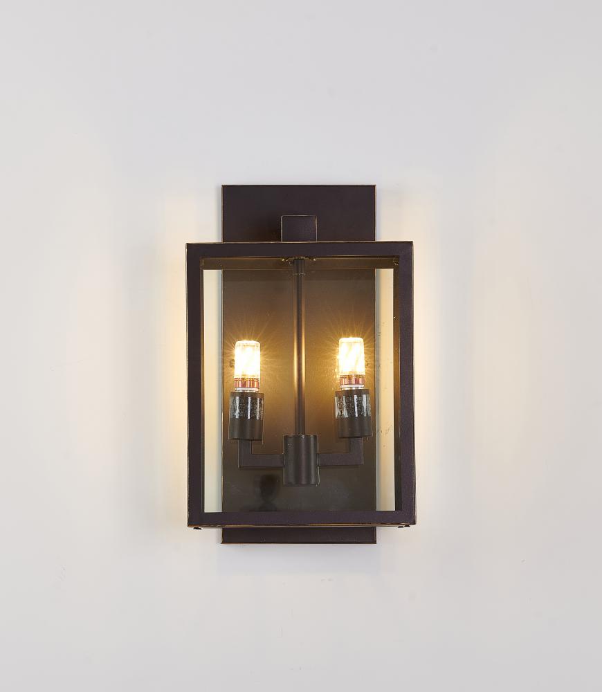 Bronzed Black Outdoor Wall Sconce