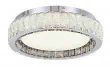 Bethel International Canada FT107FM16CH - Stainless Steel and Crystal LED Flush Mount
