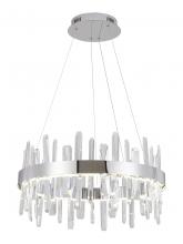 Bethel International Canada FT70C24CR - Stainless Steel and Crystal LED Chandelier