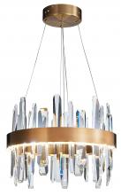 Bethel International Canada FT70C24G - Stainless Steel and Crystal LED Chandelier