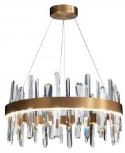 Bethel International Canada FT71C32G - Stainless Steel and Crystal LED Chandelier
