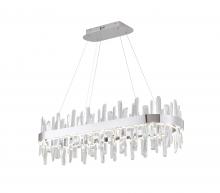 Bethel International Canada FT74C40CR - Stainless Steel and Crystal LED Chandelier