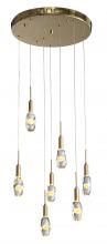 Bethel International Canada FT86C18A - Aluminum and Glass LED Chandelier