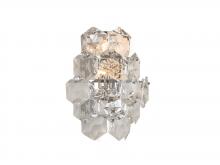 Bethel International Canada GL434W14CH - Stainless Steel and Crystal Wall Sconce